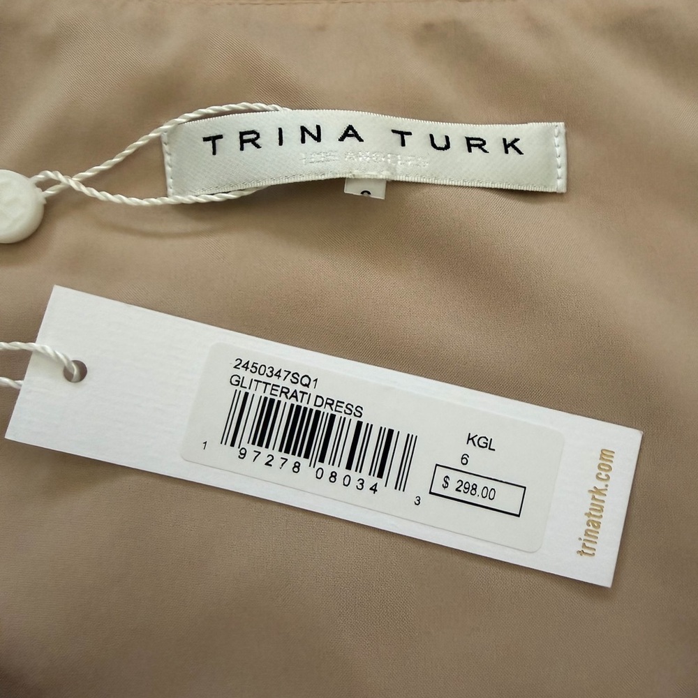 Trina Turk Glitterati Sequin Shift Dress Party Mini Dress Size 6 NWT - Picture 5 of 7